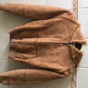 Ugg Leather Aviator Coat